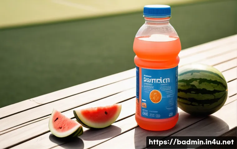배드민턴 경기 중 물 섭취 요령 관련 이미지 2